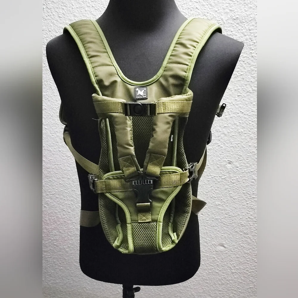 Green TAILUP Pet Carrier Backpack for small Dogs travel bag